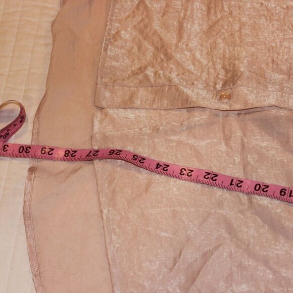 NWT Lulus  Boss Lady Light Peach Satin Button-Up Top Women XL - Picture 9 of 10